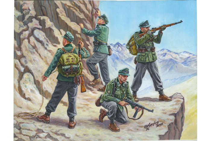 Wargames (WWII) figurky 6154 - German Gebirgsjäger (1:72)