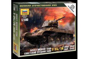 Wargames (WWII) tank 6159 - Soviet Medium Tank T-34-76 mod.1943 (1:100)