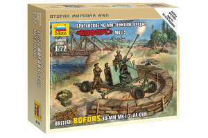 Wargames (WWII) figurky 6170 - British Bofors 40mm Mk-2 AA-Gun (1:72)