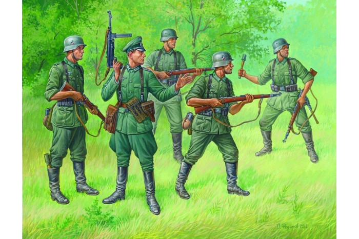 Wargames (WWII) figurky 6178 - German Regular Infantry 1939-43 (1:72)