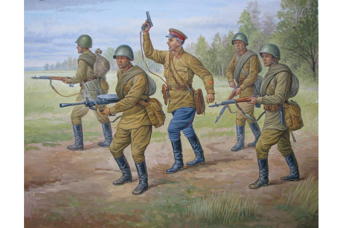 Wargames (WWII) figurky 6179 - Soviet Regular Infantry 1941-42 (1:72)