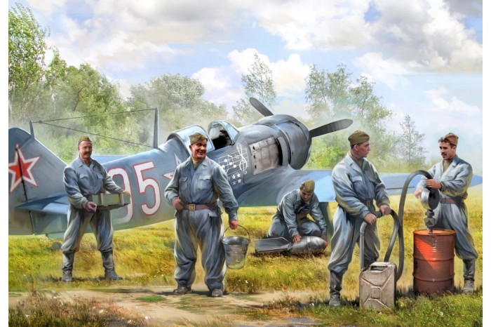 Wargames (WWII) figurky 6187 - Soviet airforce ground crew (1:72)