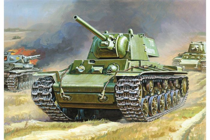 Wargames (WWII) tank 6190 - KV-1 with F-32 GUN (1:100)