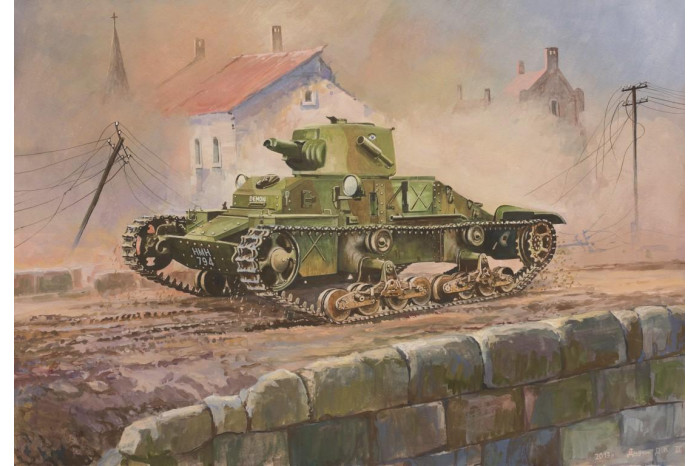 Wargames (WWII) tank 6191 - British Light Tank "Matilda Mk I" (1:100)