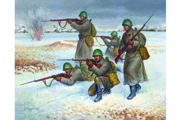 Wargames (WWII) figurky 6197 - Soviet Infantry (Winter Uniform) (1:72)
