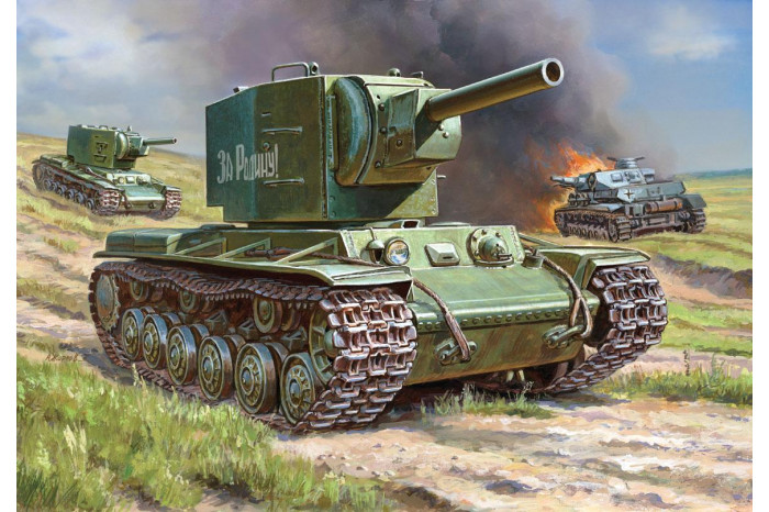 Wargames (WWII) tank 6202 - Soviet Tank KV-2 (1:100)