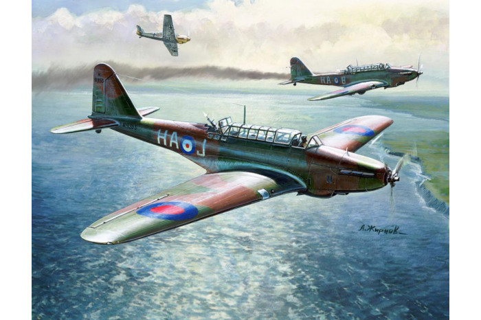Wargames (WWII) letadlo 6218 - British Light Bomber Fairey Battle (1:144)