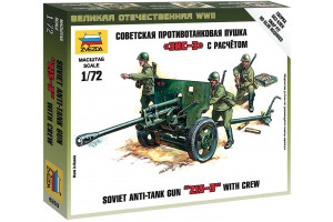 Wargames (WWII) military 6253 - Soviet 76mm anti-tank gun ZIS-3 (1:72)