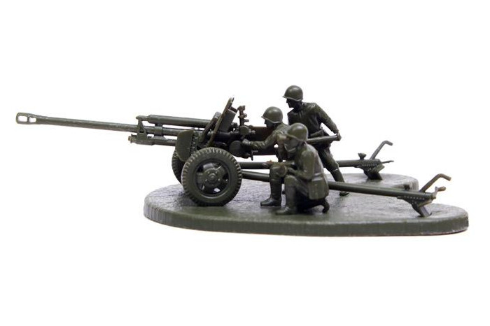 Wargames (WWII) military 6253 - Soviet 76mm anti-tank gun ZIS-3 (1:72)