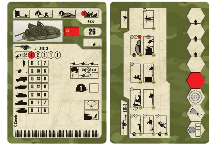 Wargames (WWII) military 6253 - Soviet 76mm anti-tank gun ZIS-3 (1:72)