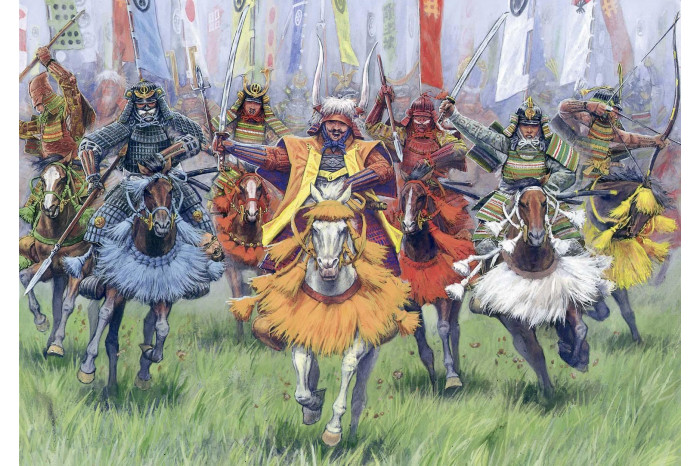 Wargames (AoB) figurky 8025 - Samurai Warriors-Cavalry XVI-XVII A. D. (1:72)