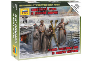 Wargames (WWII) figurky 6231 - Soviet headquarters in winter uniform (1:72)