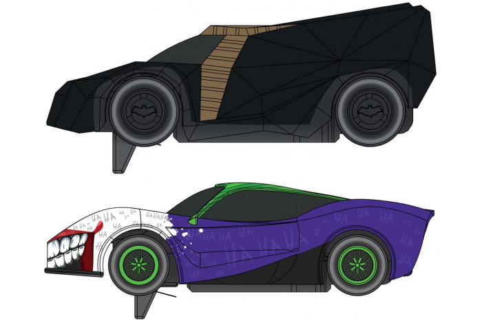 Autodráha MICRO SCALEXTRIC G1155M - Batman vs Joker (Battery Powered) (1:64)