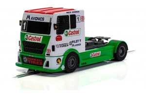 Autíčko Super Resistant SCALEXTRIC C4156 - Racing Truck - Red & Green & White (1:32)