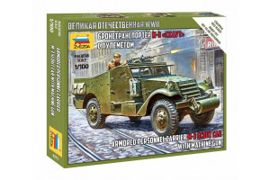 Wargames (WWII) military 6273 - Soviet M-3 Scout Car with Machine Gun (1:100)