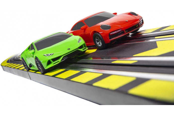 Autodráha MICRO SCALEXTRIC G1178M - Super Speed Race Set - Lamborghini vs Porsche (Battery Powered) (1:64)