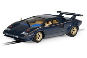 Autíčko Street SCALEXTRIC C4411 - Lamborghini Countach - Walter Wolf - Blue And Gold (1:32)