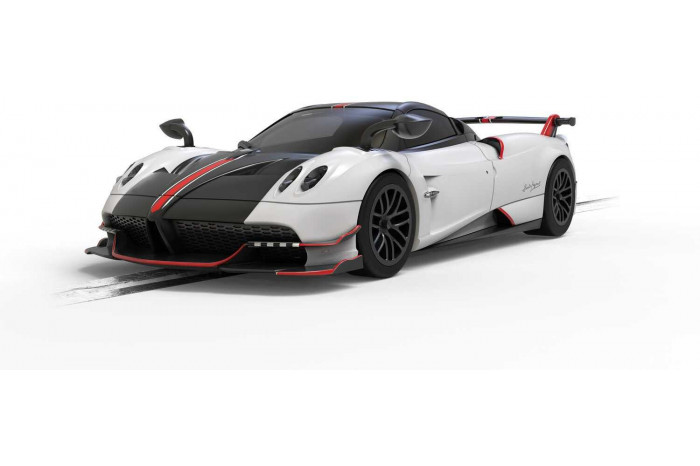 Autíčko Super Resistant SCALEXTRIC C4399 - Pagani Huayra BC Roadster – Metallic Pearl White (1:32)
