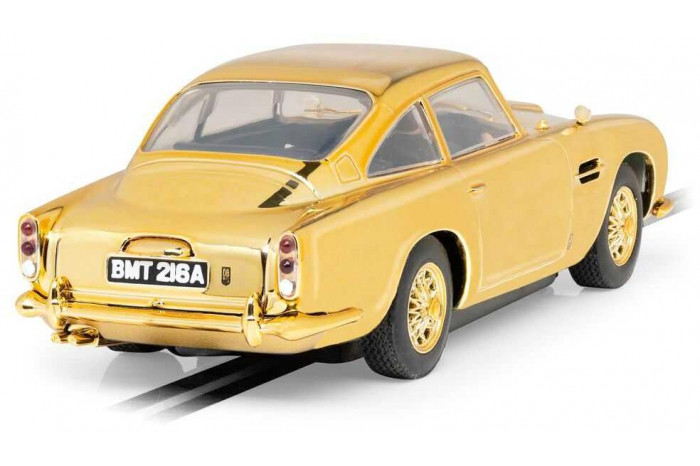 Autíčko Film & TV SCALEXTRIC C4550A - James Bond Aston Martin DB5 - Goldfinger - 60th Anniversary Gold Edition (1:32)