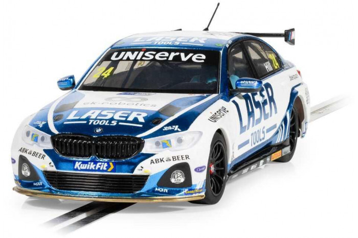 Autíčko Touring SCALEXTRIC C4526 - BMW 330e NGTC  - Laser Tools - Jake Hill 2023 (1:32)