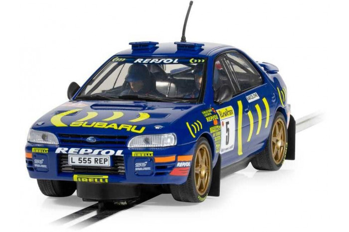 Autíčko Rally SCALEXTRIC C4555 - Subaru Impreza WRX - 1995 Carlos Sainz (1:32)