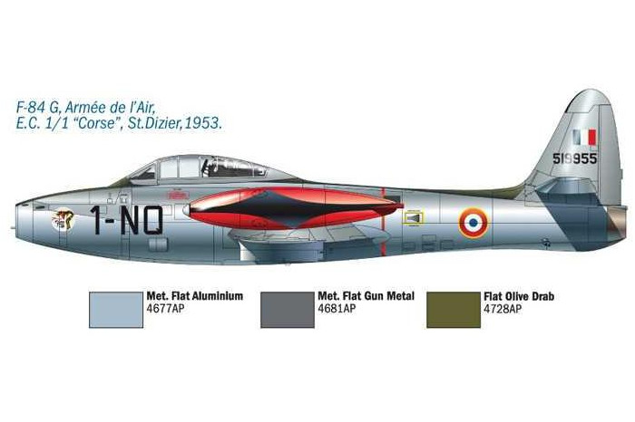 Model Kit letadlo 1321 - F/84G THUNDERJET(1:72)