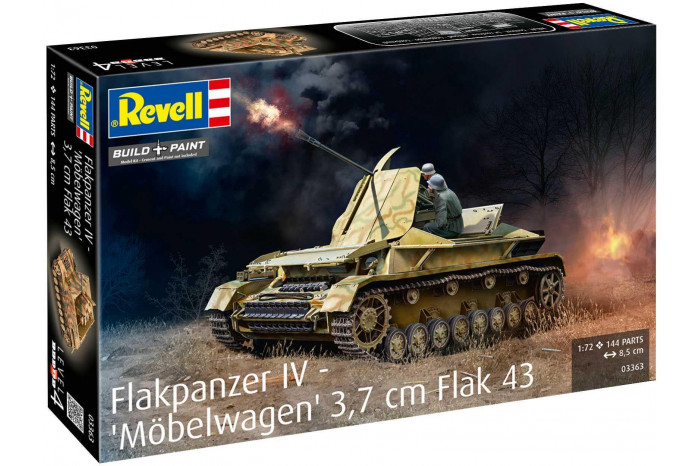 Plastic ModelKit military 03363 - Flakpanzer IV "Möbelwagen" 3.7cm Flak 43 (1:72)