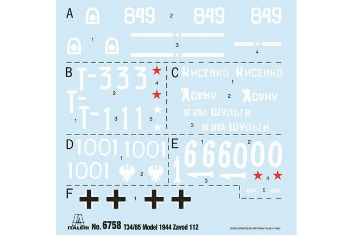 Model Kit tank 6758 - T34/85 Zavod 112 Mod. 1944 (1:35)