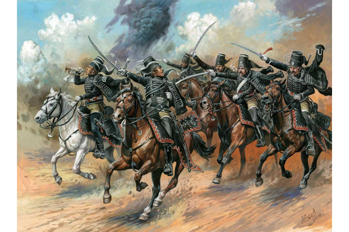 Wargames (AoB) figurky 8079 - Black Hussars (1:72)