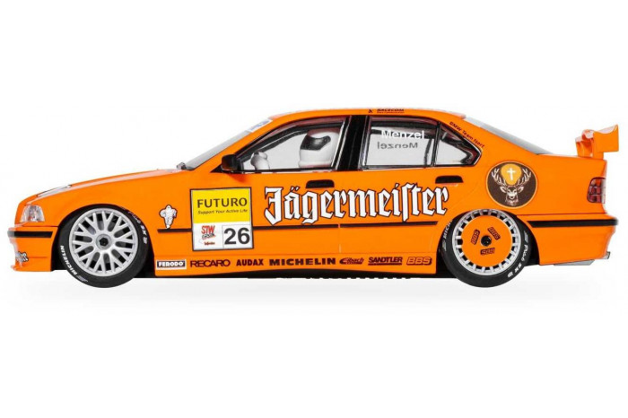 Autíčko Touring SCALEXTRIC C4624 - BMW E36 320i - STW 1996 - Jagermeister (1:32)