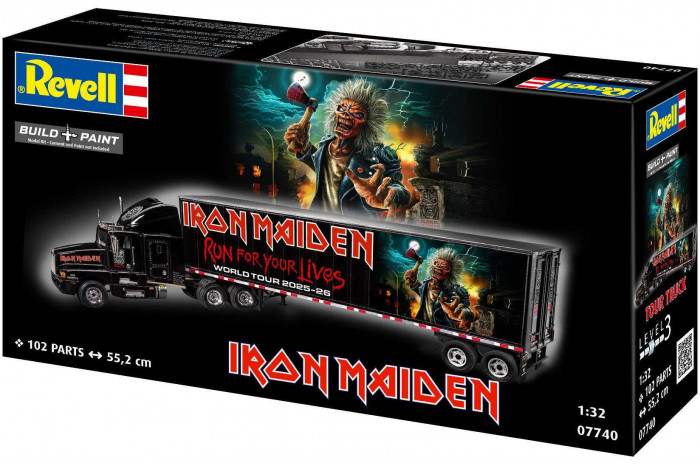 Plastic ModelKit auto 07740 - Tour Truck "Iron Maiden" (1:32)