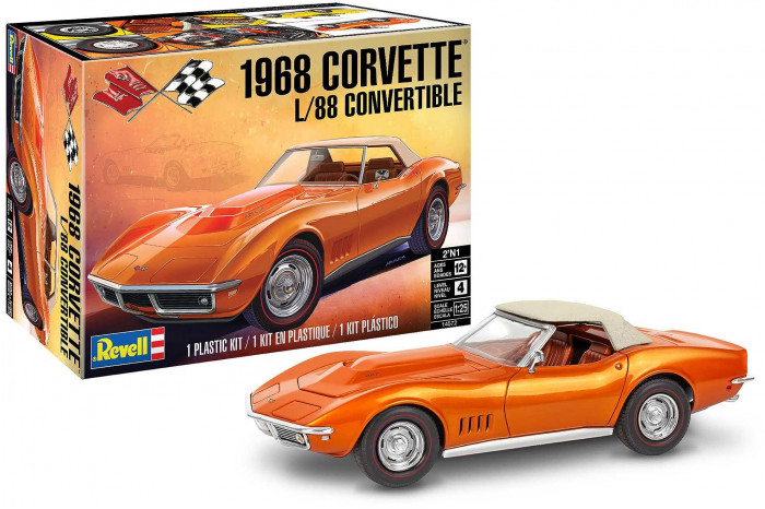 Plastic ModelKit MONOGRAM auto 4572 - '68 Corvette L-88 Roadster (1:25)