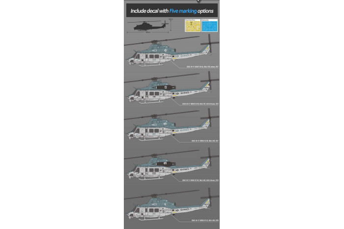 Modelk Kit vrtulník 12138 - USMC UH-1Y® Venom (1:35)