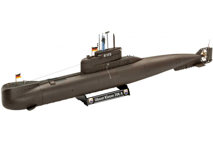 Plastic ModelKit ponorky 05186 - 70 Years Bundeswehr:Wilhelm Bauer,Type 206A,Class2 (1:144)