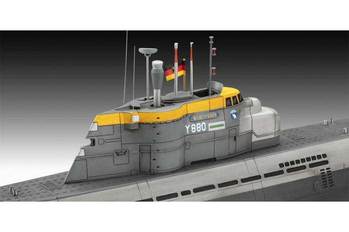 Plastic ModelKit ponorky 05186 - 70 Years Bundeswehr:Wilhelm Bauer,Type 206A,Class2 (1:144)