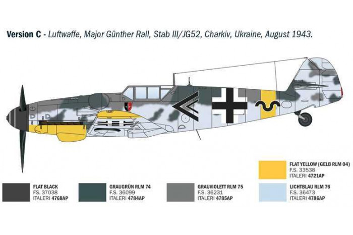 Model Kit letadlo 1483 - Bf 109 G-2/G-6 Aces (1:72)