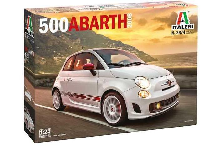 Model Kit auto 3674 - 500 Abarth (2008) (1:24)