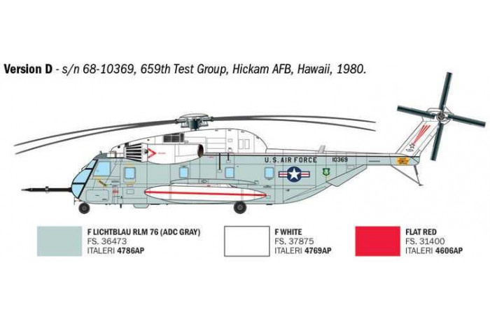 Model Kit vrtulník 91035 - HH-53C "Jolly Green Giant" (1:72)