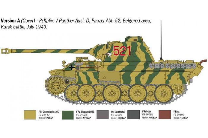Model Kit tank 90290 - Pz. Kpfw. V Panther Ausf. D (1:35)