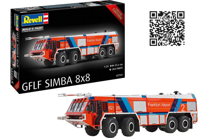 Plastic ModelKit auto 07747 - GFLF Simba 8x8 (1:24)