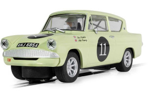 Autíčko Touring SCALEXTRIC C4617 - Ford Anglia 105e - Theo Paphitis (1:32)