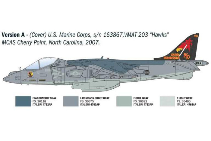 Model Kit letadlo 90193 - AV-8B Harrier II (1:72)