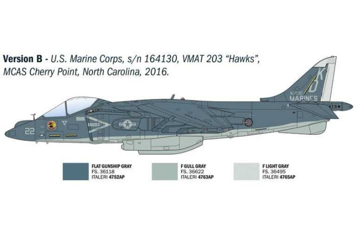 Model Kit letadlo 90193 - AV-8B Harrier II (1:72)
