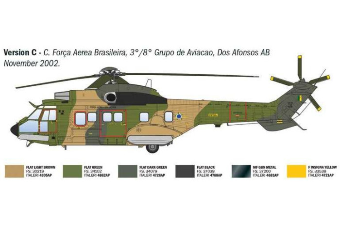 Model Kit vrtulník 91096 - AS332 Super Puma (1:72)