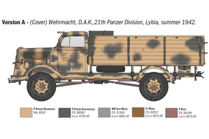 Model Kit military 6760 - Kfz. 305 Opel Blitz Typ A 4x4 (1:35)