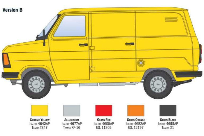 Model Kit auto 3975 - Ford Tranzit "Italeri" (1:24)