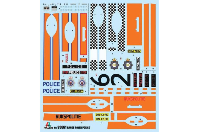 Model Kit auto 93661 - Range Rover Police (1:24)