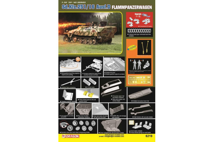 Model Kit military 6219 - Sd.Kfz.251/16 Ausf.D (1:35)