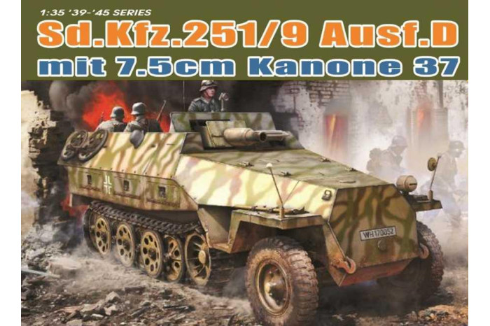 Model Kit military 6516 - Sd.Kfz.251/9 Ausf.D mit KANONE 37 (1:35)