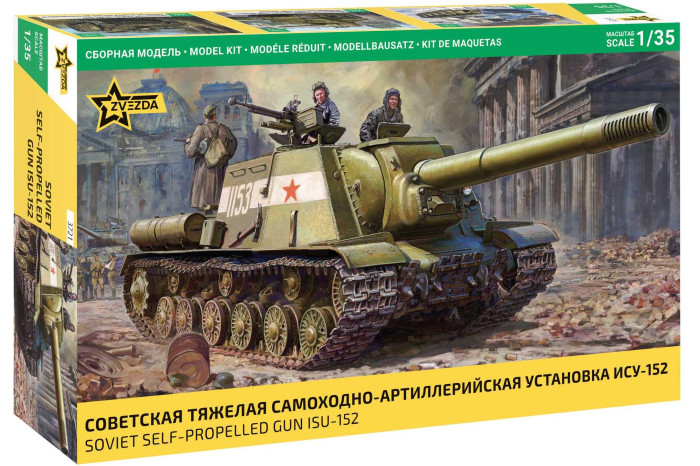 Model Kit military 3721 -  Soviet Self-propelled Gun ISU-152 (1:35)